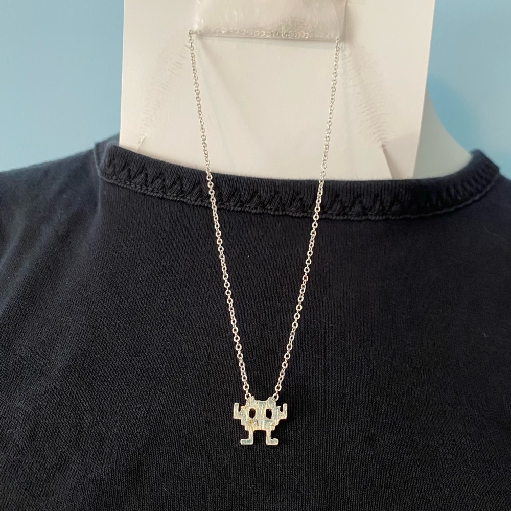 COPY - New 17” LilahV Make A Wish Necklace featuring a Cute Robot Pendant